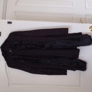 A Kate and Sam black knee length cardigan sweater